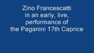 Zino Francescatti Paganinis 17th Caprice Live [upl. by Toni]