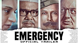 EMERGENCY trailer teaser  Update  Kangana Ranaut Anupam Kher emergency movie trailer [upl. by Disharoon]