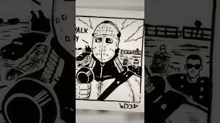 Inktoberday 27 RoadThe Road Warrior inktober2024 inktober road roadwarrior Humungus madmax [upl. by Irakab601]