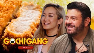 Adam Richman Gets a Crash Course in Japanese Fried Food  Gochi Gang [upl. by Nylanaj996]