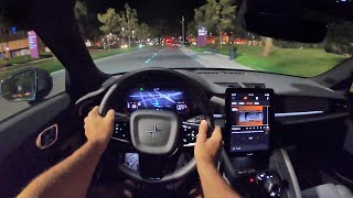 2021 Polestar 2 Launch Edition POV Night Drive 3D AudioASMR [upl. by Jeffers]