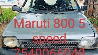 Maruti 800 5 speed of sales five owner RC current location gobi 75400 66048 [upl. by Fredkin]