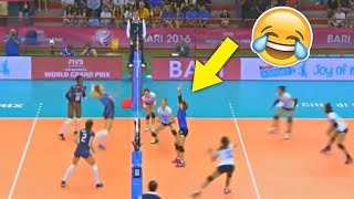 LIBERO BLOCK  Funny Volleyball Videos HD [upl. by Namar]