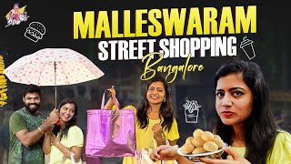 Bengaluru malleshwaram amp commercial Street Shopping  street food Jyothakka  Shiva Jyothi [upl. by Ynaffat]