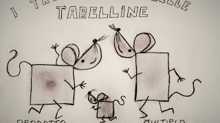 La tabellina dell1 cantata I tre topini delle tabelline Impara subito la sequenza [upl. by Ewart]