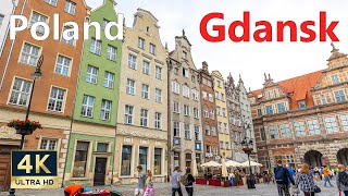 Gdansk Poland 🇵🇱 4K Walking Tour of the Old Town [upl. by Muriel]