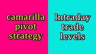 Intraday trade finder using CAMARILLA pivot points [upl. by Hoj897]