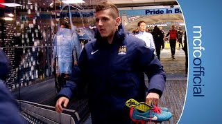 JOVETIC REACTION TO GOAL  City 21 Swansea [upl. by Nalliuq]