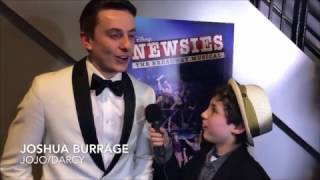 Live From The Newsies Movie Event Red Carpet With Joshua Burrage [upl. by Haik]