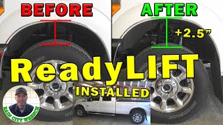 ReadyLIFT 25quot FRONT LEVELING KIT INSTALL [upl. by Killam]