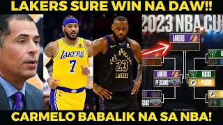 NBA EXPERTS SURE NA ANG LAKERS JUST IN MELO BALIK NBA NA [upl. by Eilram31]