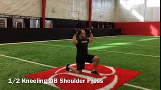 Half Kneeling DB Shoulder Press [upl. by Sila]