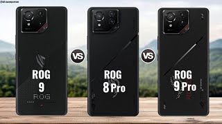 Asus Rog Phone 9 vs Asus Rog Phone 8 Pro vs Asus Rog Phone 9 Pro  Comparison [upl. by O'Reilly]