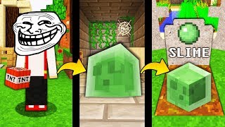 JAK TROLLOWAĆ SLIME W MINECRAFT  MINECRAFT TROLL [upl. by Anestassia]