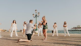 The Best Wedding Proposal Ever with a Flash Mob in Venice Italy [upl. by Issirk326]