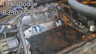 intake gaskets causes brakes to fade 97 dodge B3500 [upl. by Drarig]