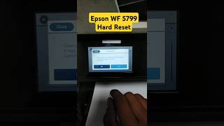 How to Reset Epson WF5799 Printer Epson printer [upl. by Anicul]