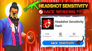 Trying Free Fire HEADSHOT sensitivity HACK App From Playstore [upl. by Latsirhc]