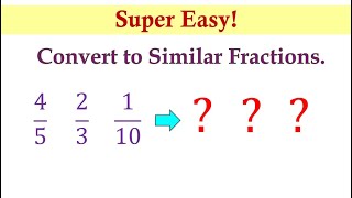 Easily Master Grade 3 Math Converting Dissimilar to Similar Fractions [upl. by Mad]