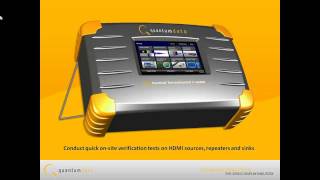 HDMI HDCP Testing of Displays and Repeaters with Quantum Data 780 Handheld [upl. by Jacobson]