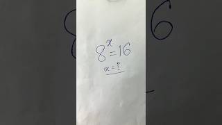 Exponential Math Problem shorts maths mathtricks trending [upl. by Uri609]