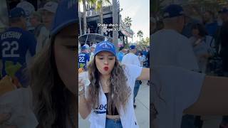 RIP our savings but soo worth it 🤍💙 dodgers worldseries mlb losangeles baseball [upl. by Adnilav]