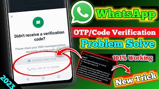 WhatsApp Verification Code Problem FIXED 100  WhatsApp OTP Not Coming  WhatsApp Banned My Number [upl. by Carrington]