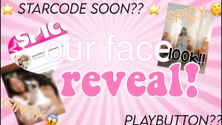 OUR FACE REVEAL  1K ROBUX GIVEAWAY 😱💕⭐️ STARCODE PLAYBUTTON  100K SPECIAL  Spiceables [upl. by Eentrok]