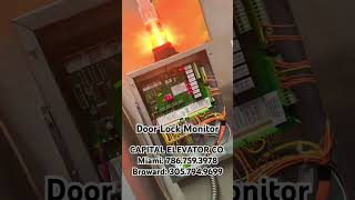 Contact Us for your Door Lock Monitor installation elevator technology shorts short miami [upl. by Anihpesoj548]