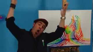 Art Lesson How to Paint a Spectrum Zebra Using Acrylic Paint [upl. by Arbmahs825]