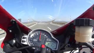 Top speed 299 kmh Honda CBR 1000RR [upl. by Raffaello]