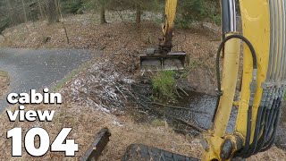 Beaver Dam Removal With Excavator No104  Dam Removal During Drainage Works [upl. by Winthorpe250]