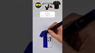 Kolay Fenerbahçe Forması Çizimi Fenerbahçe Arması Nasıl Boyanır szymański fenerbahçe fenerbahce [upl. by Alarise]