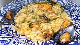 RISOTTO COZZE E PATATE CREMOSO [upl. by Hnilym368]