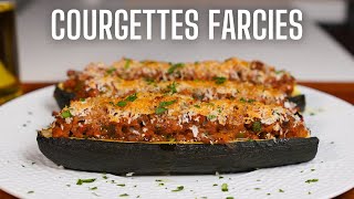 COURGETTES FARCIES ET GRATINÉES AU PARMESAN  LA RECETTE DE LÉTÉ [upl. by Azrim]