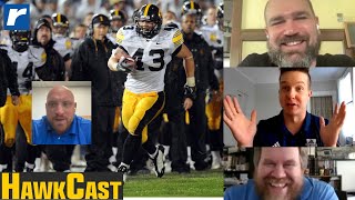 NEW Iowa Football Radio Color Analyst Pat Angerer Joins HawkCast [upl. by Emsoc]