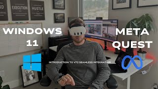 First Look at Windows 11 on Meta Quest OS V72 [upl. by Ahsoyem]