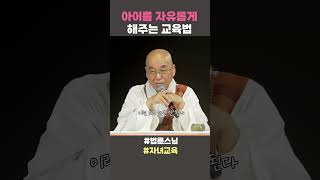 아이를 자유롭게 해주는 교육법 법륜스님 법륜스님쇼츠 법륜쇼츠 즉문즉설 정토불교대학 자녀교육 [upl. by Dranrev463]