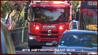 Unidad BT5 Bomberos Metropolitano Sur a incendio en San José de Maipo [upl. by Fink10]