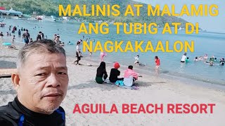 TOUR TO AGUILA BEACH RESORT MABINI BATANGASSWIMMING [upl. by Meares]