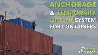 Anchorage amp Temporary Lifeline system for containers  CONTE POST amp POST LINE by KRATOS SAFETY [upl. by Drofdeb]