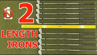 2 Length Custom Irons  Building and Testing Double Length Golf Clubs [upl. by Mahon]