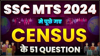 CENSUS QUESTIONS ASKED IN SSC MTS FOR CGL MAINSSTENO [upl. by Windham]