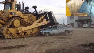 Caterpillar D11T Bulldozer Car Crush [upl. by Gnivre624]