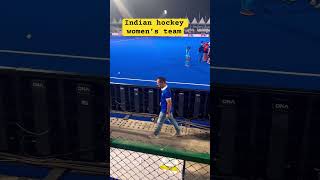 Indian womens hockey team in Rajgir hockeyindia rajgirstadium womenhockey aisacup shorts [upl. by Samella]