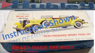 Hubley 1930 Packard Sport Phaeton kit contents vlogmas n straws strawsarcade [upl. by Kenny89]