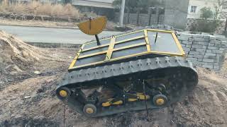 Tracked UGV Unmanned Aerial Vehicle Hill Climb [upl. by Aracal871]