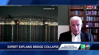 Civil engineering expert joins KCRA 3 to discuss Baltimore bridge collapse [upl. by Ilyssa30]