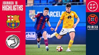 Resumen PrimeraFederación  FC Barcelona Atlètic 02 Unionistas de Salamanca  Jornada 18 Grupo 1 [upl. by Laban403]