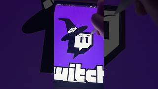 Giving the Twitch logo a spooky redesign spooky halloween redesign logodesign shorts twitch [upl. by Ecitnerp]